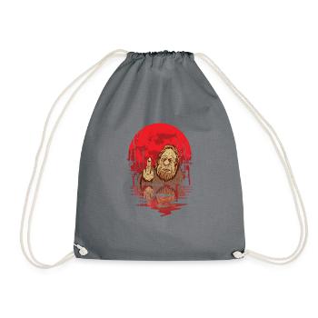 Believe Bigfoot for Monster Lovers - Drawstring Bag - grey - Front
