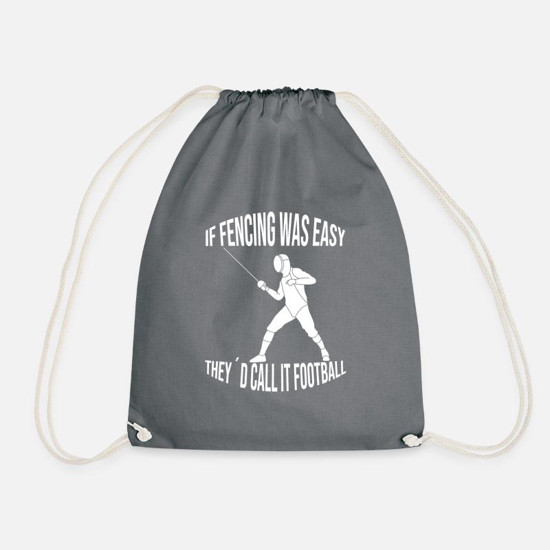 Fechten Fechter Geschenk Fechttraining Fechtsport - Turnbeutel - Grau