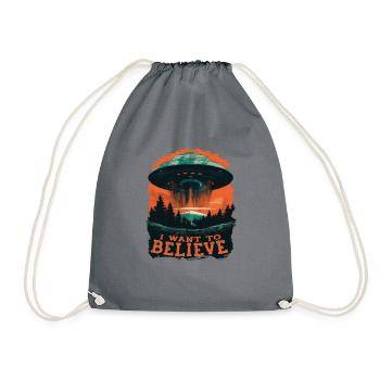 Alimenter le sentiment que je veux croire au design - Sac de sport léger - gris - Devant