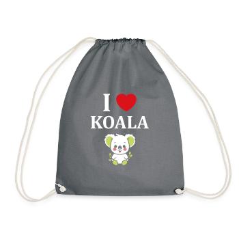 Humour petit bébé koala - Sac de sport léger - gris - Devant