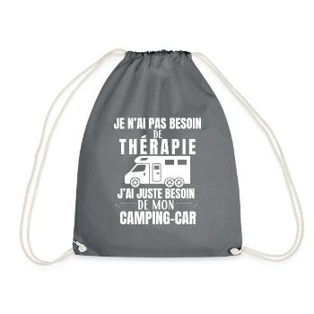 humour J'ai Juste Besoin de Mon Camping Car Camper - Sac de sport léger - gris - Devant