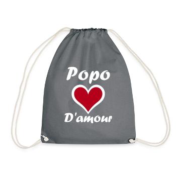 Popo - Sac de sport léger - gris - Devant