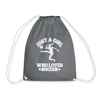 Fußballmannschaft Fußballdesign Fußballspieler - Turnbeutel - Grau - Vorne
