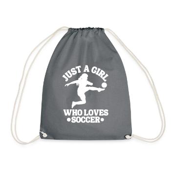 Fußballmannschaft Fußballdesign Fußballspieler - Turnbeutel - Grau - Vorne