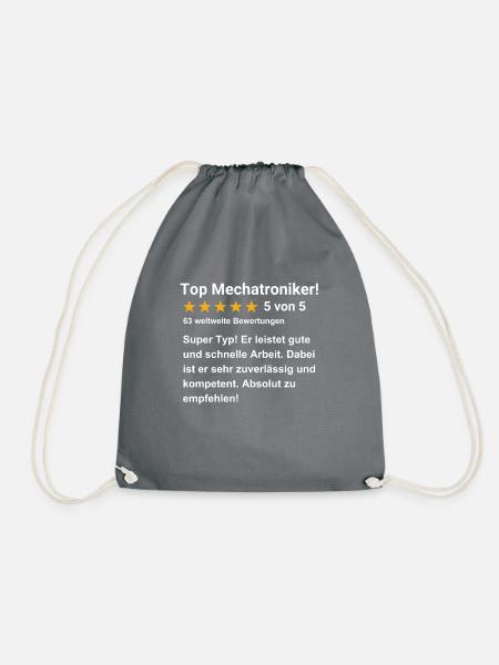 Top Mechatroniker - Turnbeutel - Grau