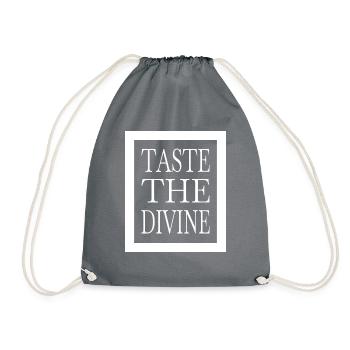 Bonheur manger cadeau heureux saveur profil présent - Sac de sport léger - gris - Devant