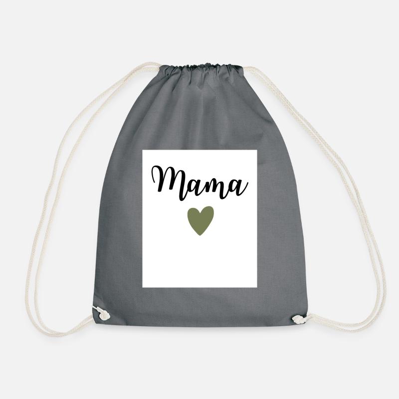 Mama-Shirt - Turnbeutel - Grau