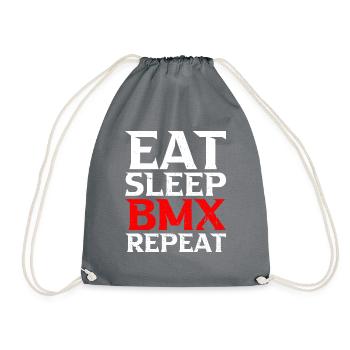Eat Sleep Bmx Repeat Bicycle Racer - Sac de sport léger - gris - Devant