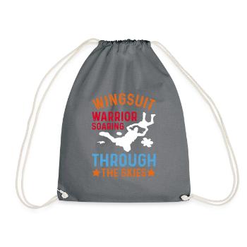 Skydiving Skydiving Skydiver - Drawstring Bag - grey - Front