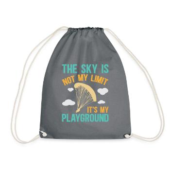 Skydiving Skydiving - Drawstring Bag - grey - Front