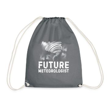 Weather forecast for future meteorologists for - Drawstring Bag - grey - Front