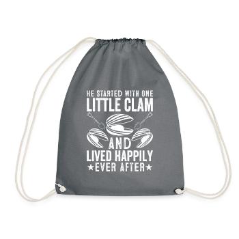 Discover the joy of shell digging with - Drawstring Bag - grey - Front