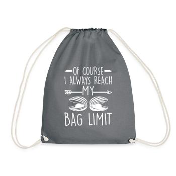 Shell Digger Enthusiast Design For - Drawstring Bag - grey - Front