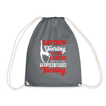 Rouler des matraques, c’est pour les perdants. - Sac de sport léger - gris - Devant