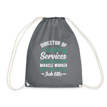 Design inspiration for powerful directors - Drawstring Bag - grey - Front