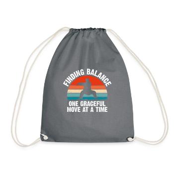 Cool Tai Chi Art For Grandpa Men, Martial Arts Tai - Drawstring Bag - grey - Front