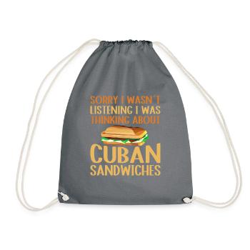 Cuban Sandwich Food Master Für Sandwich-liebhaber - Turnbeutel - Grau - Vorne