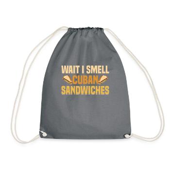 Sandwich Master Deli Sub Lover Sandwich Day Food - Drawstring Bag - grey - Front