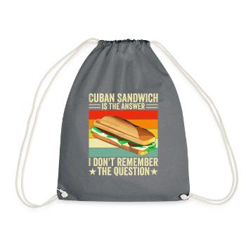 Sandwich Master Deli Sub Lover Sandwich Day Food - Drawstring Bag - grey - Front
