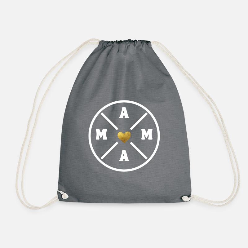 Mom Mom Mother's Day Gift - Drawstring Bag - grey