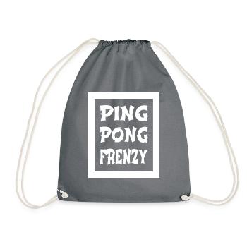 Joke Table Tennis Techniques - Drawstring Bag - grey - Front