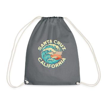 Années 70 Années 80 Dans La Ville Californienne De Santa Cruz - Sac de sport léger - gris - Devant