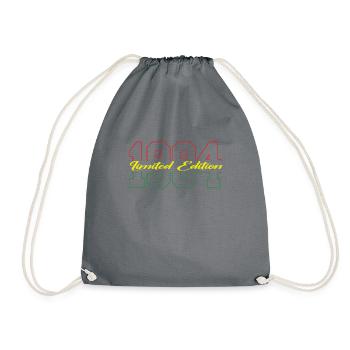 Vintage 1984 Retro Bitrthday Limited Edition - Drawstring Bag - grey - Front
