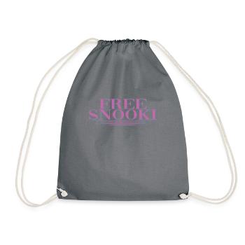 Show your support and sense of - Drawstring Bag - grey - Front