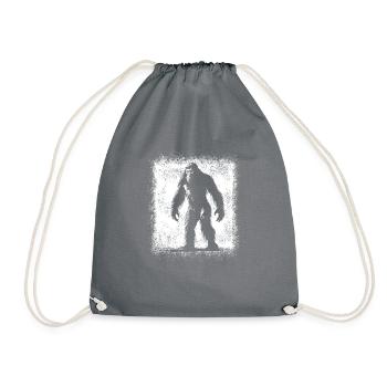 Believe Bigfoot for Monster Lovers - Drawstring Bag - grey - Front