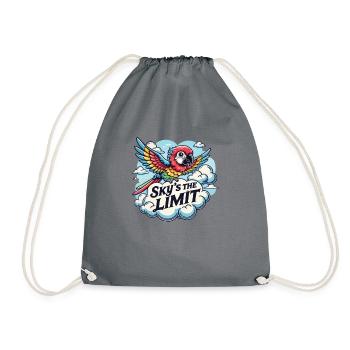 Limitless Possibilities Sky's The Limit Bird - Drawstring Bag - grey - Front