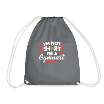 Je ne suis pas petite, je suis gymnaste - Sac de sport léger - gris - Devant