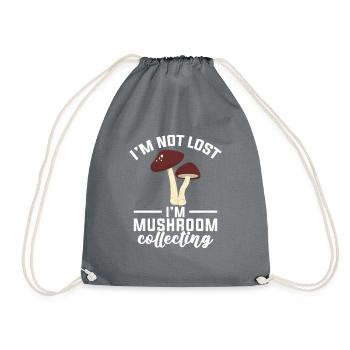 Cueillette de champignons Lieux où je cueille des champignons - Sac de sport léger - gris - Devant