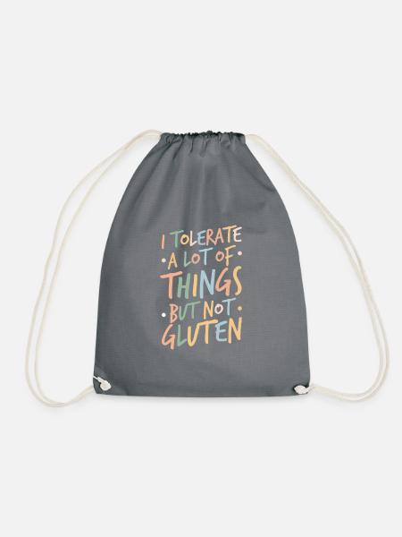Ich Vertrage Viele Dinge, Aber Kein Gluten - Turnbeutel - Grau