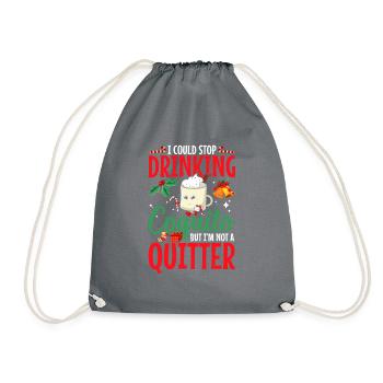 Joyeux Noël, je pourrais arrêter de manger du coquito - Sac de sport léger - gris - Devant