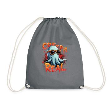 Halloween Boo Creep It Real - Drawstring Bag - grey - Front