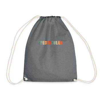 Spedtacular - Drawstring Bag - grey - Front
