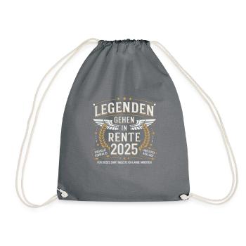 Legends to retire in 2025 - Drawstring Bag - grey - Front