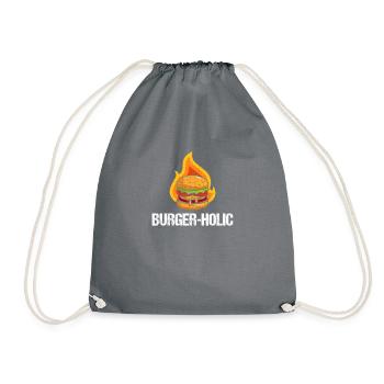 Burger-holic pour tous les burgers et - Sac de sport léger - gris - Devant