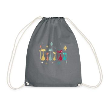 La vie est meilleure avec les chats - Sac de sport léger - gris - Devant