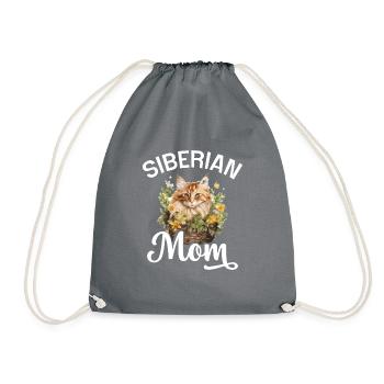 Show your pride as a cat parent - Drawstring Bag - grey - Front