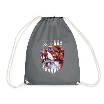 Poussez le style au niveau supérieur avec notre Cool Dog - Sac de sport léger - gris - Devant