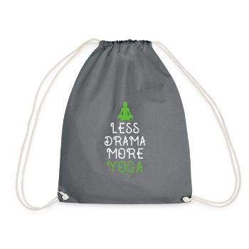 Moins de drame, plus de yoga - Sac de sport léger - gris - Devant