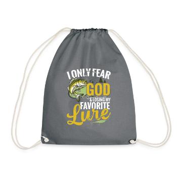 poisson, j’ai seulement peur de Dieu et de la - Sac de sport léger - gris - Devant
