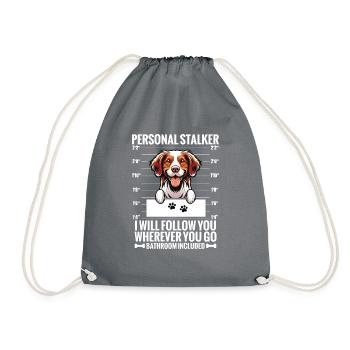 Personal Stalker : Je te suivrai partout où tu iras - Sac de sport léger - gris - Devant
