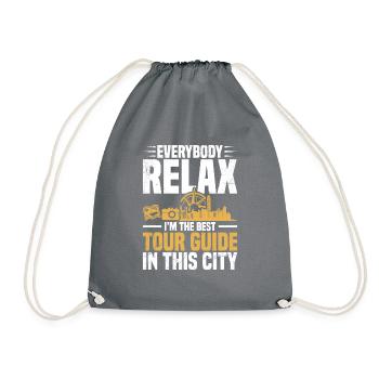 Détendez-vous tout le monde, je suis le meilleur - Sac de sport léger - gris - Devant