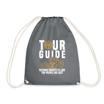 Voyager et avoir des connaissances ne fait pas de vous cela - Sac de sport léger - gris - Devant