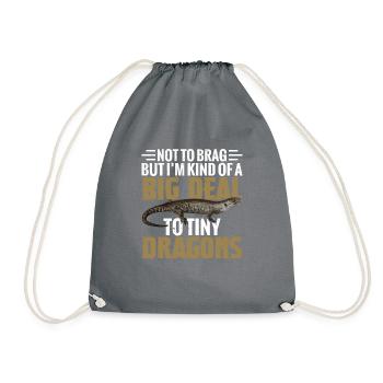 Je ne veux pas me vanter, mais je suis un gros problème - Sac de sport léger - gris - Devant