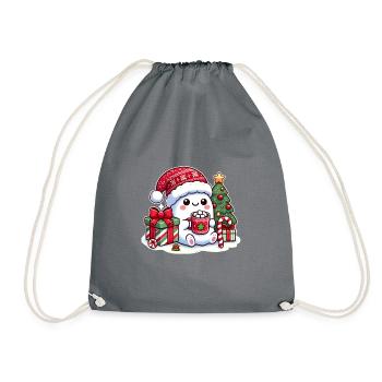 Fantôme dans la fièvre de Noël - Sac de sport léger - gris - Devant