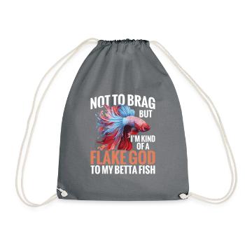 Je ne veux pas me vanter, mais je suis un peu - Sac de sport léger - gris - Devant