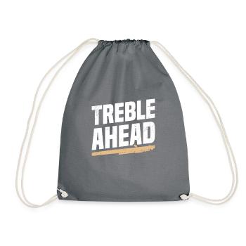 Piccolos Treble Ahead - Drawstring Bag - grey - Front